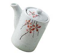 SOLUSTRE Decorative Ceramic Oil Storage Bottle Multi Function Sauce Dispenser for Soy Sauce Vinegar Condiments Stylish Kitchen Container for Home Hotel and Restaurant Use