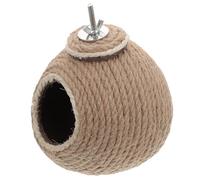 SOLUSTRE Decorative Coconut Parrot Nest Bird House Made of Synthetic Material with Sturdy Construction and Firmness, for Home Use as A Warm and Delicate Bird Nest