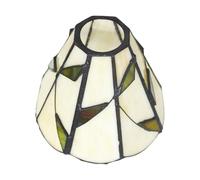 SOLUSTRE Decorative Glass Lamp Shade and Build Decorative Diffuse Lighting for Living Room and Bedroom, Beige Unique Light Cover Made of Glass, Protect Hanging Light Stylish and Simple