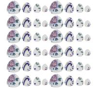 SOLUSTRE Decorative Pebble Mosaic Tiles for DIY Crafts, Flat Shape Ceramic Pieces for Vases and Anklets, Easy to Glue on Flat Surfaces, for Mosaic Craft and Tile DIY Projects