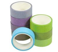 SOLUSTRE Decorative Washi Tape Easy to Use and Cut 8 Rolls for DIY Scrapbooking Lightweight Japanese Paper Tape and Hand Account Books for Arts and Crafts Supplies