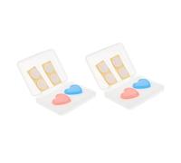 SOLUSTRE Diamond Art Painting Light Pad Board Cover Protector with Adhesive, Key Button Shield, Plastic Light Pad Protector for Mosaic Crafting - 4 Pieces (2 Pink + 2 Blue)