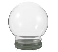 SOLUSTRE Diy Snow Globe Water Globe Clear Glass Fillable With Screw Off Cookies Candy Jar For Home Decoration Plant Display Diy Craft Supplies