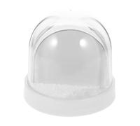 SOLUSTRE DIY Sublimation Photo Snow Globe Frame with White Base for Heat Transfer Easy to Clean and Install Versatile Decorative Snow Globe for Christmas Wedding Birthday Winter Holiday