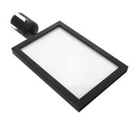 SOLUSTRE Double-sided Stainless Steel Sign Frame for Crowd Control, Easy to Use and Simple Installation, Suitable for Stanchion Diameter 63mm, for A4 Posters in Public Places and Stations