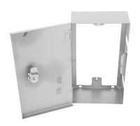 SOLUSTRE Double Socket Lockable Stainless Steel Electrical Outlet Box Waterproof and Weatherproof Protector Suitable for Outdoor and Indoor Settings