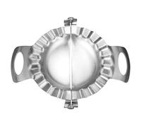 SOLUSTRE Dumpling Maker and Dough Press Mold Stainless Steel Easy to Use Seals Tight, Silver Sturdy Dumplings Mould Press Tool for Home Kitchen for Handmade Ravioli and Pierogi