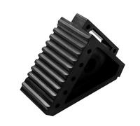 SOLUSTRE Durable Rubber Wheel Chock with Built Handle Non Slip Parking Block for Trucks and Cars Portable Triangle Stop Control Pad for Heavy Duty Vehicle Safety and Tire Stability