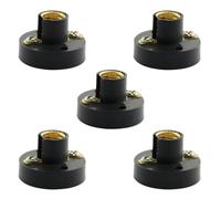 SOLUSTRE E10 Bulb Physics Laboratory Equipment 5pcs Screw Lamp Holder Mini Bulb Holder Circuit Experiment Equipment Plastic Electricity Teaching Aids Students