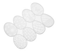 SOLUSTRE Easter Bunny Egg Keychain Mold Bunny Hanging Mold Premium Silicone White Flexible Easy Demoulding for Friends Who Love DIY Making Easter Themed Patterns Decoration