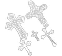 SOLUSTRE Easter Metal Die Cut Cutting Die Cut Stencil Reusable High Carbon Steel Silver Delicate Vivid Embossing Tool for Holiday Decorations and Photo Album DIY