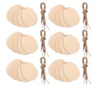 SOLUSTRE Egg Wood Slices 50Pcs 10Cm Unfinished Wooden Egg Cutouts for Easter Crafting and Unique Holiday Ornament Making