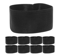 SOLUSTRE Elastic Mourning Armbands Resistant to Fading 15pcs Adjustable Black Cloth Funeral Bands for Respect and Honour at Remembrance Events and Funerals