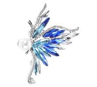 SOLUSTRE Elegant Butterfly Brooch Pin Suitable for Occasions and Formal Events Stylish Zinc Alloy and Rhinestone Design Comfortable to Wear Versatile Accessory for Women