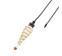 SOLUSTRE Elegant Crystal Ceiling Fan Pull Chain Pendant with Delicate Design for Workshop and Store, Stylish Fan Light Accessory Enhancing Luxurious Atmosphere