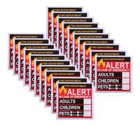 SOLUSTRE Emergency Alert Stickers Promotes Efficient Rescue Self-Adhesive Rescue Decal 20 Sheets User-Friendly Design for People and Pets for Households and