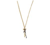 SOLUSTRE Emotional Pendant Necklace Black Gold for Couples Valentine's Day Woman Necklace Love Witness Jewelry