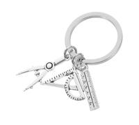 SOLUSTRE Engineer Keychain Pendant Compass Ruler Tool for Architects Engineers Key Chain for Keys Bags More Elegant Design