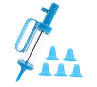 SOLUSTRE Ergonomic Cookie Press Kit with Reusable Complete Biscuit Mold for Baking Decorating Cakes Cupcakes Pastries Easy Grip for DIY Cookie Making