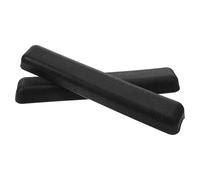 SOLUSTRE Ergonomic Replacement Armrests Fits 25mm Tube Diameter and 100mm Hole Distance Comfortable Forearm Rest 2pcs with Screws Black for Manual Wheelchairs and Office Chairs