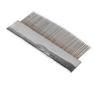 SOLUSTRE Erhu Bow Comb 84 Teeth Iron Grooming Tool Silver Lightweight Wide Application for Bow Hair Care Suitable for Music Enthusiasts and Professional Performers