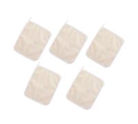 SOLUSTRE Exfoliating Wash Cloths Machine Washable for Body and Face 5pcs with Nylon Material, Removes Grease, Oil and Dead Skin Cells Bath Towels for Daily Skincare and Bathing