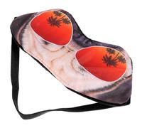 SOLUSTRE Eye Eye Mask with Light Blocking Elastic Strap Creative Adorable Calicos Material for Outdoor and Office Use Convenient Portable for Men Women