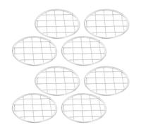 SOLUSTRE Flower Frog Metal Insert Lids for Mason Jars 8Pcs, 3.31In Floral Grid Mesh for Vase Flower Holder, Wide Mouth Canning Jar Lid Set Suitable for Garden and Event Decoration