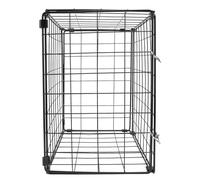 SOLUSTRE Foldable Iron Cat Carrier Cage for Pets under 3 Kg, Rust-proof Portable Pet Cage Suitable for Car and Domestic Environment, Practical Cat Supplies