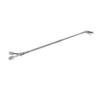 SOLUSTRE Foldable Stainless Steel Grabber Tool 118cm with Clamp for Elderly Disabled Mobility Aid Reaching Device for Bedridden Patients and Obese Users