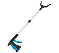 SOLUSTRE Foldable Trash Picker Tools Trash Reaching Assist Tool Extend Reach High Strength Elastic Clamp Alloy Plastic Outdoor Park Use for Physically Disabled