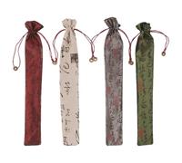 SOLUSTRE Folding Hand Fan Pouches Portable Cloth Drawstring Bags 4pcs for Convenient Storage Compatible with Folding Fans, for Party and Bridal Shower Use