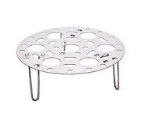 SOLUSTRE Food Grade Stainless Steel Steaming Rack Versatile Cooking Stand for Steaming Eggs Fish and Buns Resistant Kitchen Steamer Silver