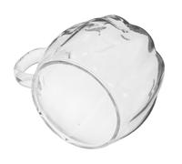 SOLUSTRE Glass Mug: Pumpkin Shaped Halloween Coffee Mug for Cold and Hot Drinks - Glass Cup for Parties Fall Decor and Everyday Use