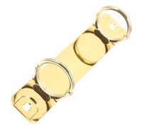 SOLUSTRE Golden Metal Notebook Binder Inserts Smooth Comfortable Use, 2-Hole O-Ring Binding Clips for Loose Leaf Notebook and Notepad, for DIY Making and Organising Papers
