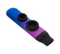 SOLUSTRE Gradient Color Dual Kazoo for Adults Safe Beginner Musical Instrument with High Low Tones Lightweight Portable for Party Favors and Music Learning