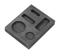 SOLUSTRE Graphite Ingot Mold Melting Gold Mold High-Density Fine-Grain Graphite Black Corrosion Resistance Smooth Cavity Finish for Smelting and Experiments