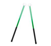SOLUSTRE Green Felt Head Alloy Marching Drumsticks Practical and Not Easy to Deform Drumsticks for Beginners and Children Practice