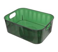 SOLUSTRE Green Pet Cosmetics Organizer Storage Basket for Desk and Shelf, Makeup Organizers Containers for Organizing with Space-saving Design and Better Planning for Vanity Or Office Use