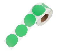 SOLUSTRE Green Self-Adhesive Thermal Labels Paper Roll for Shipping and Daily Needs, Easy to Wipe Clean Sticky Thermal Address Labels for Courier Sites and Office Use
