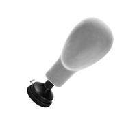 SOLUSTRE Grey Flocked Male Mannequin Head Stand for Wig Hat Glasses Display Smooth Foam Surface for Hair Styling Braiding Practice Eyelash Transplant Multipurpose Display Model