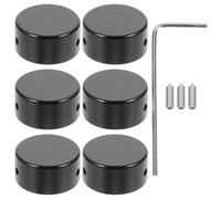 SOLUSTRE Guitar Effect Pedal Switch Pedal Footswitch Topper Metal Guitar Footswitch Toppers Effect Nail Caps for Protection Cap Practical for Parts Use during Live Performances