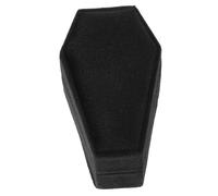 SOLUSTRE Halloween Coffin Shaped Jewelry Gift Box for Necklaces and Earrings Velvet Trinket Container with Elegant Black and Red Design Stylish Packaging for Womens Jewelry Presentations