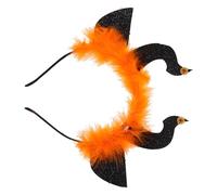 SOLUSTRE Halloween Devil Horn Headband Comfortable and Adjustable Animal Headwear with Unique Devil Horn Design for Festival Cosplay and Halloween Party Accessories
