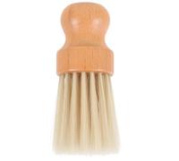 SOLUSTRE Handheld Brush Brush Cleaning Tool Cleaning Comfortable Wooden Handle Lightweight Beige for Car and Hair Salons and Organizing