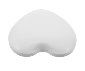 SOLUSTRE Handrest for Nails Nail Arm Rest Hand Pillow Hand Rest Heart Shaped Modern Chic Elegant White Pu Memory Foams Soft Materials Versatile Multipurpose Use for Professional Settings