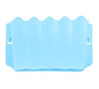 SOLUSTRE Hanging Plastic Rabbit Feeder Rack for Guinea Pig and Chinchilla Cage Manger Blue Sturdy Design Preventing Food Waste for Small Pet Feeding