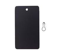 SOLUSTRE Hanging Tags Set with PVC Waterproof Id Holders Plastic 400pcs Black Includes 200pcs Tags and Iron Pins and 200pcs Pins, for Office and Conference Badge Labeling
