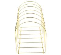 SOLUSTRE Hat Stand with Gold Slots Desktop Baseball Cap Organizer for Home Store and Mall Space Saving Hat Display Rack with Stable Design and Smooth Finish