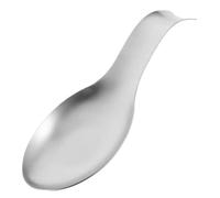 SOLUSTRE Heat Resistant Stainless Steel Spoon Rest Ladle Stand Kitchen Utensils Holder Practical for Spoons and Cooking Tools Splash Countertop Organizer